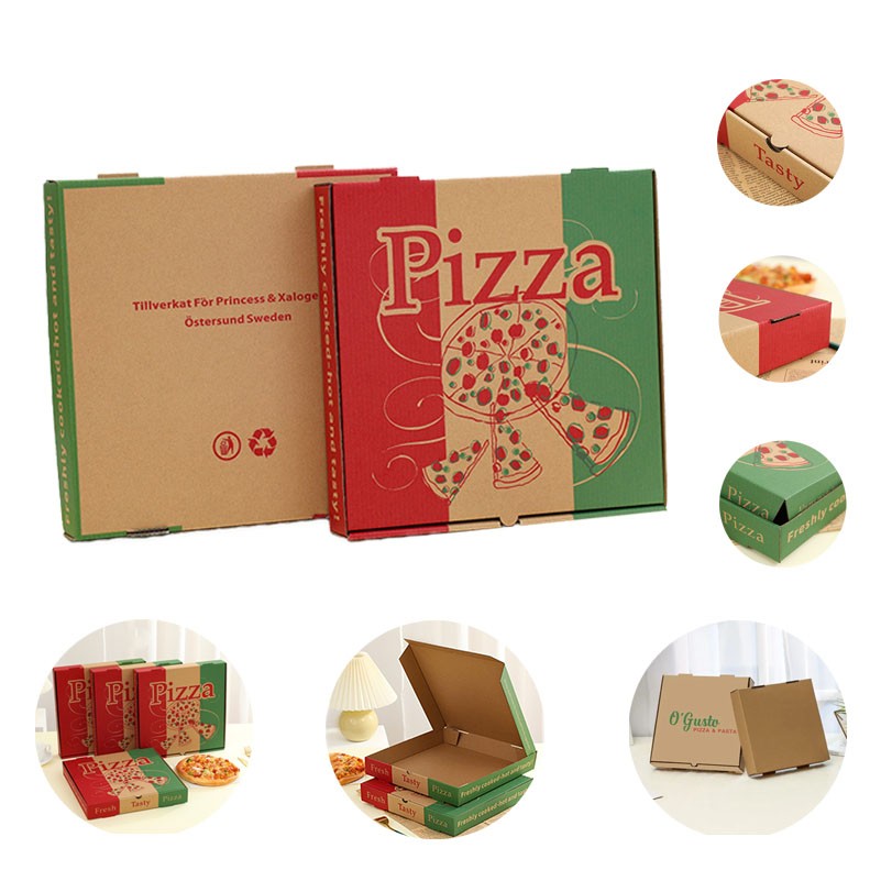 Custom Full Color Pizza Food Packing Boxes 3