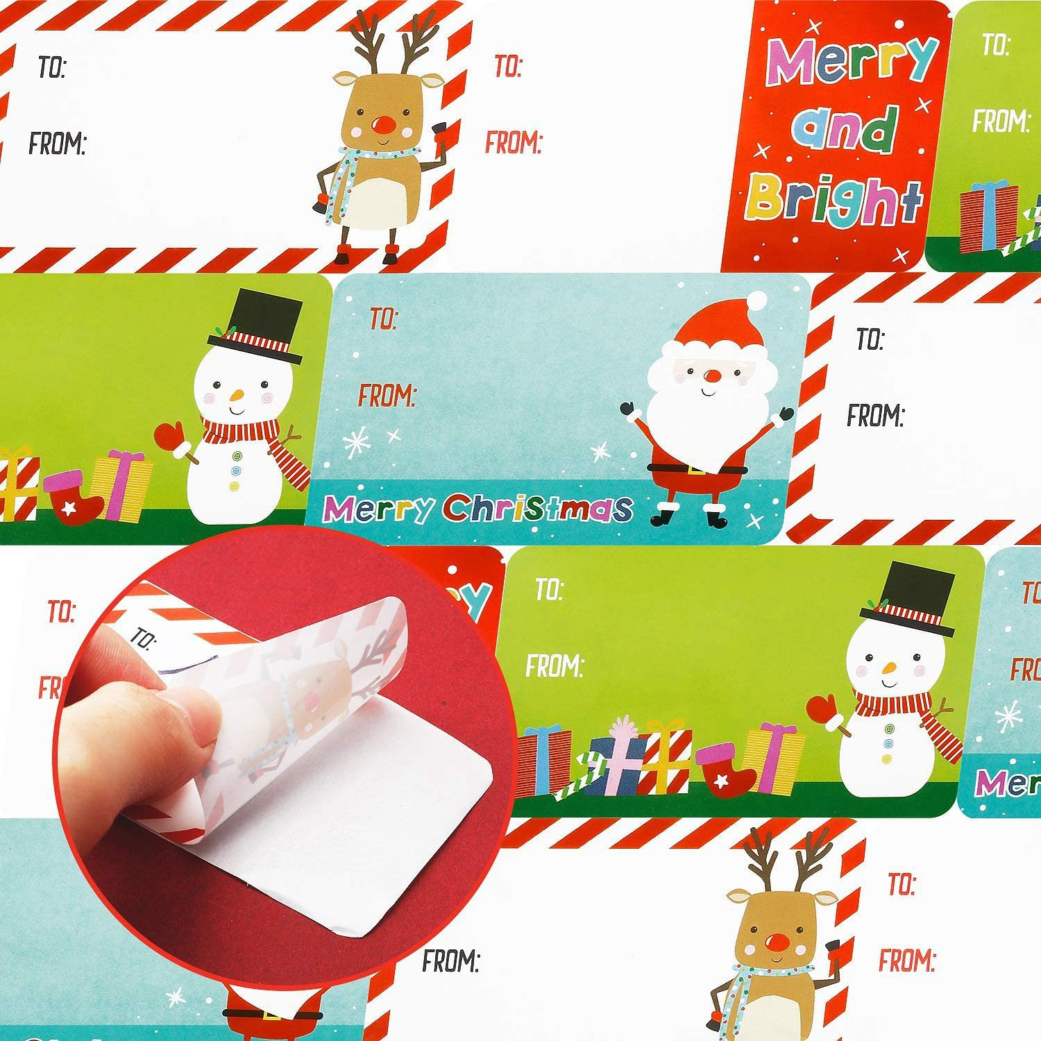 Adhesive Christmas Sticker Roll 5
