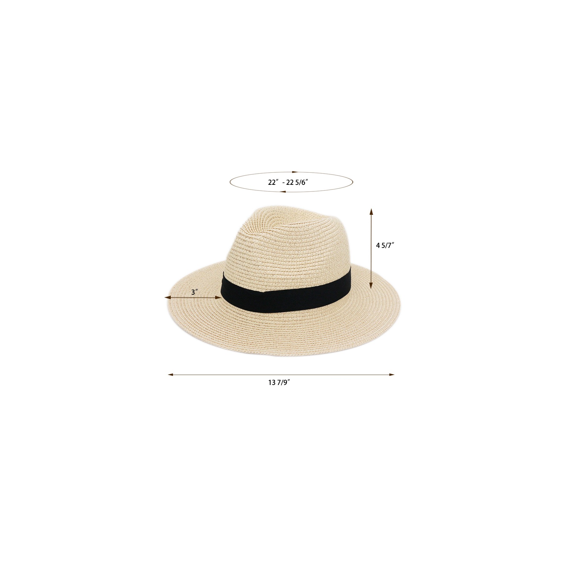 Wide Brim Straw Panama Hat 1