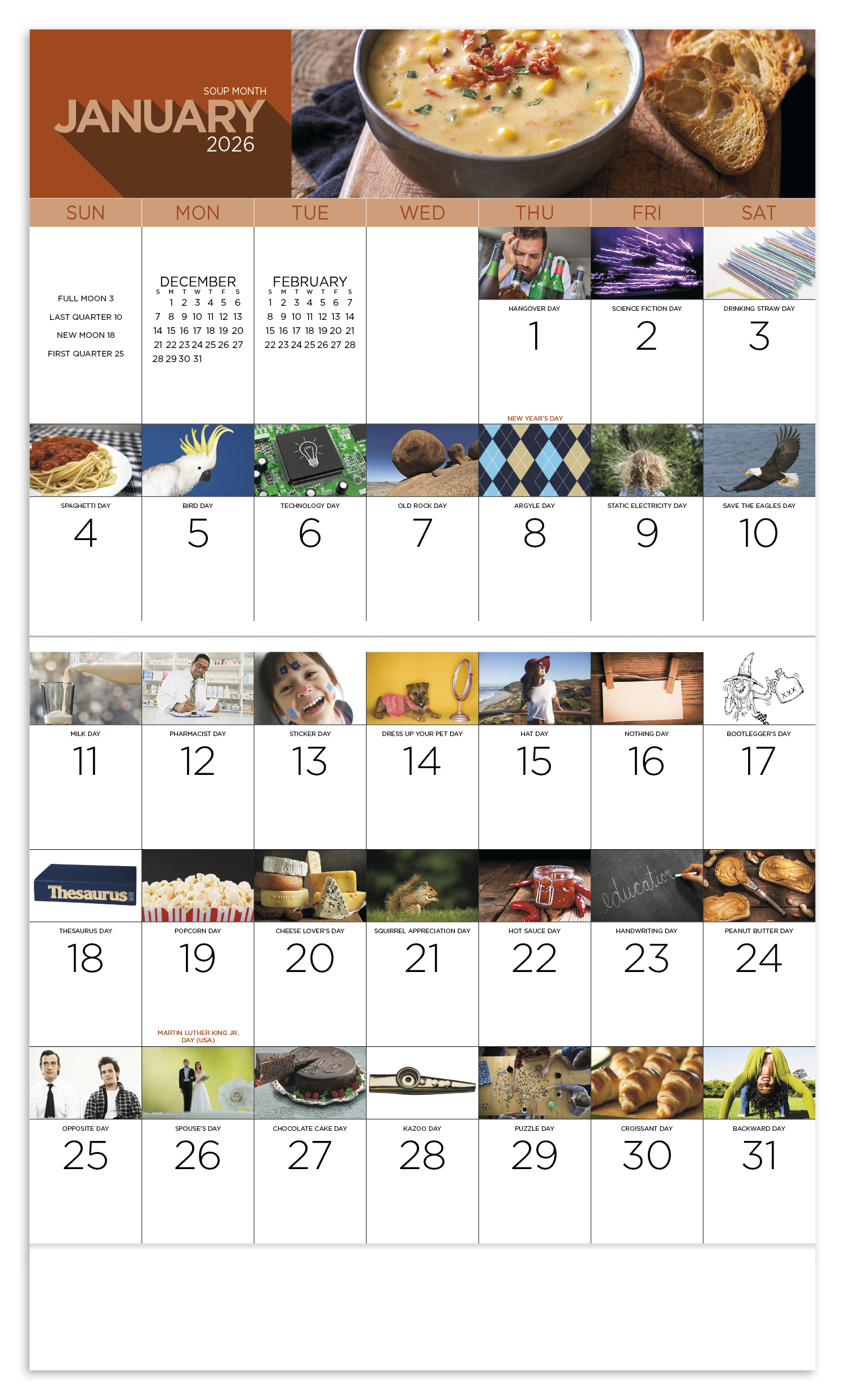 Good Value™ National Day - Stapled Calendar 33