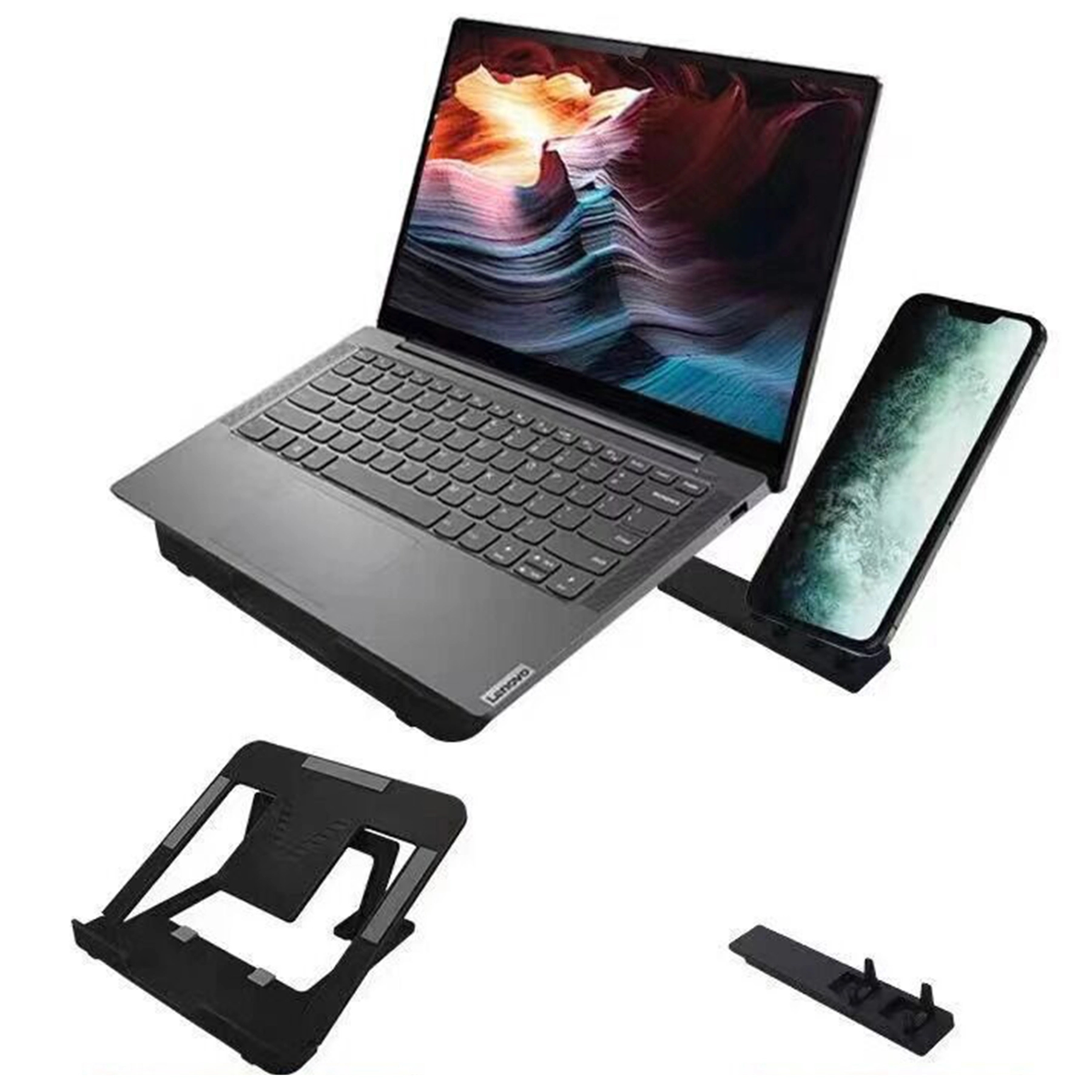 Foldable Laptop Phone Stand 2
