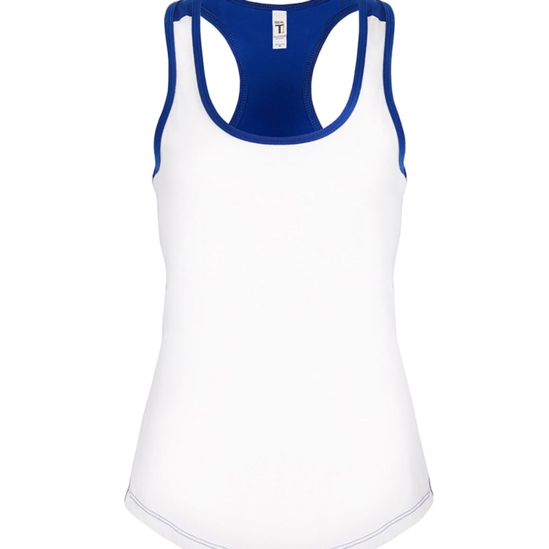 Next Level Apparel Ladies' Ideal Colorblock Racerback Tank 22