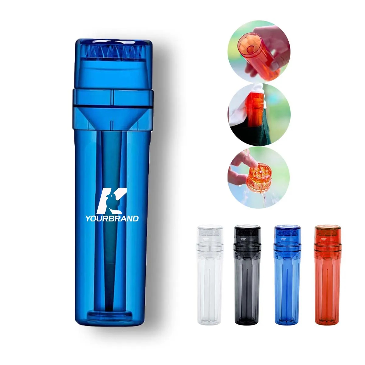 Multifunction Portable Plastic All-In-One Cigarette Grinde 1