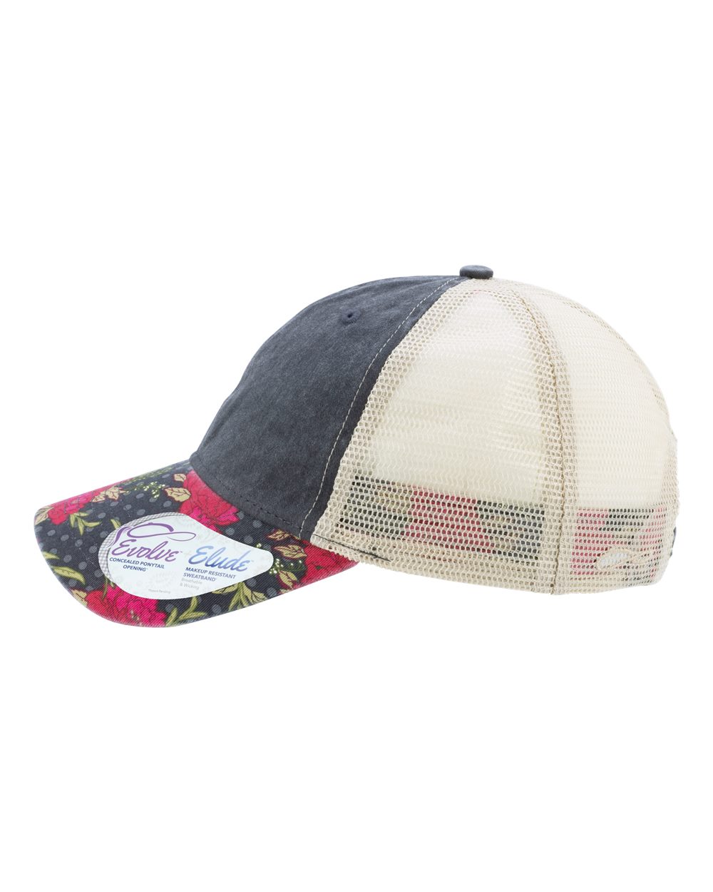 Women's Printed Bill with Mesh Back Cap - JANET 26