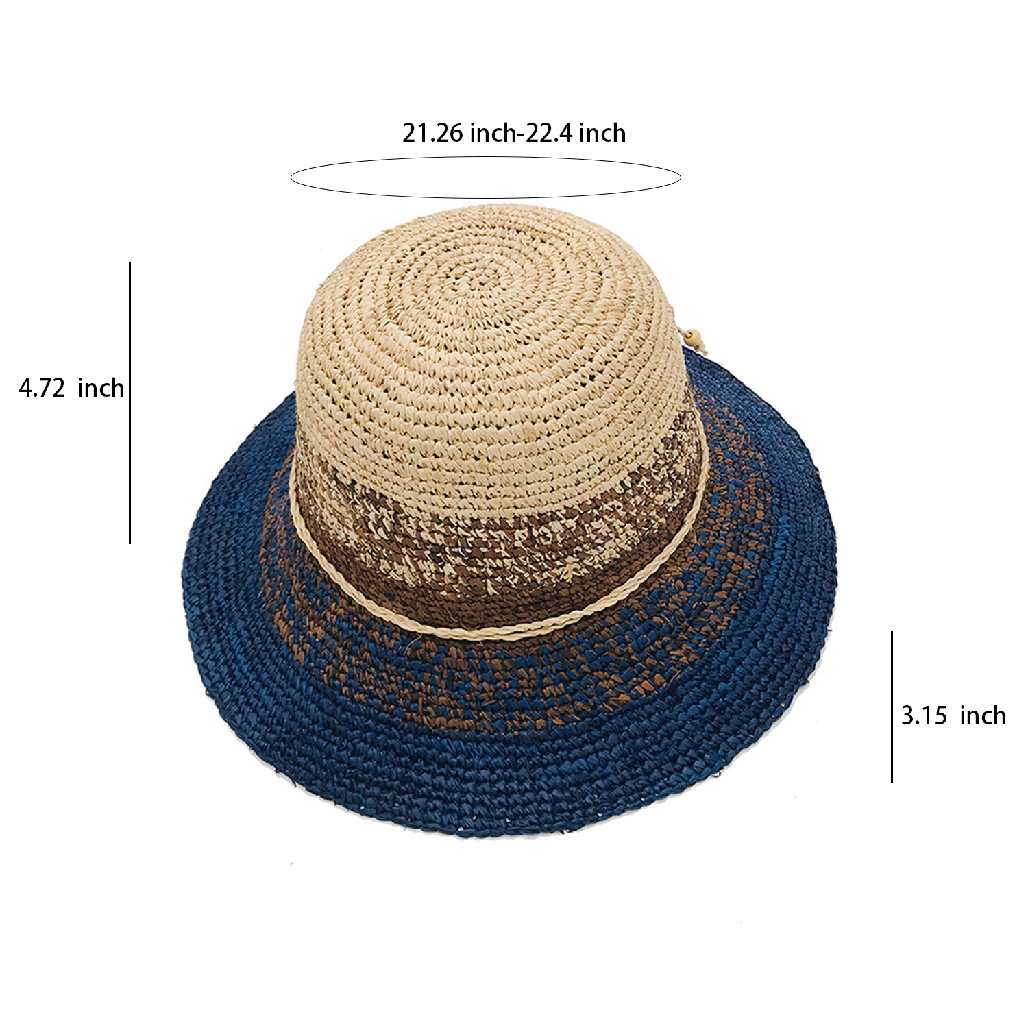 Wide Brim Foldable Straw Hat 5
