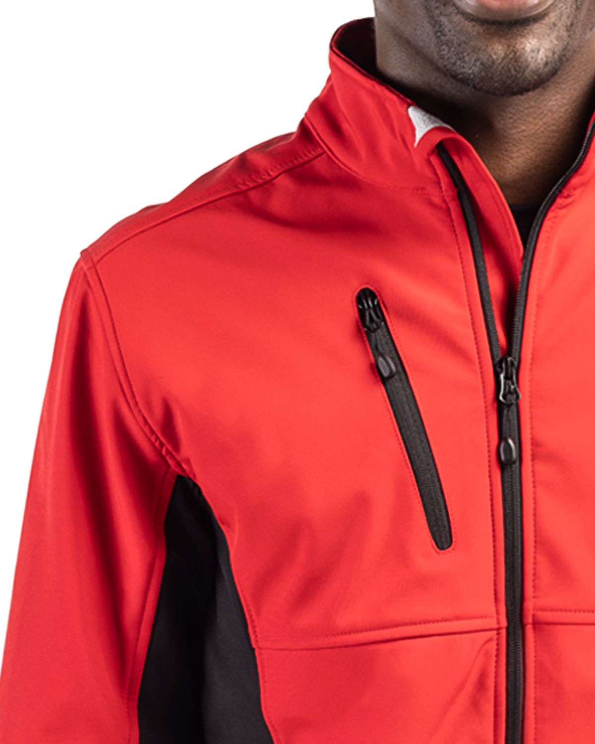 Clique Narvik Recycled Colorblock Stretch Softshell Mens Full Zip Jacket 7