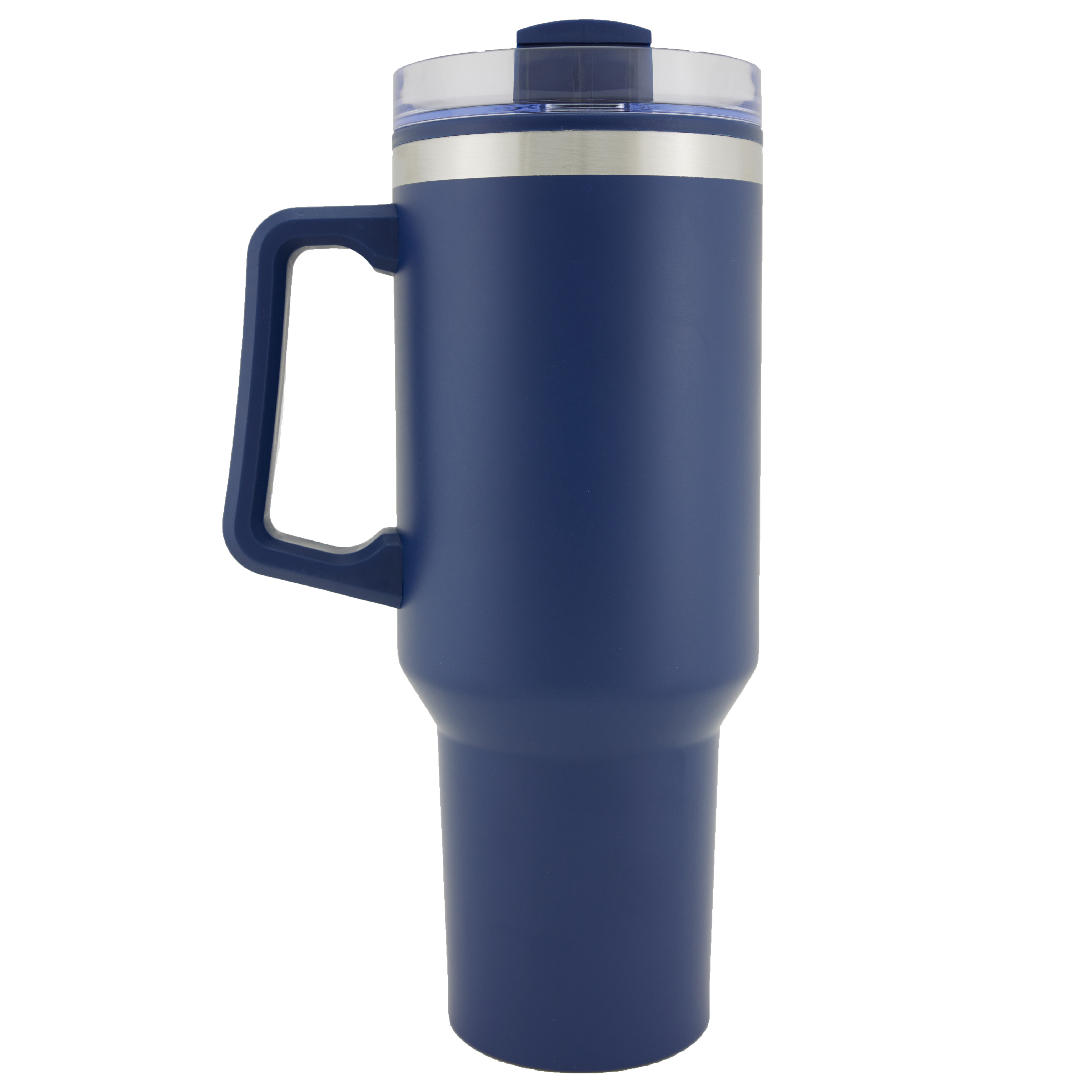Madison 40 Oz. Double Wall SS/PP Tumbler w/Handle and Straw (Navy Blue) 3