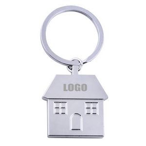 Charming Dual Window House Shaped Keychain 11
