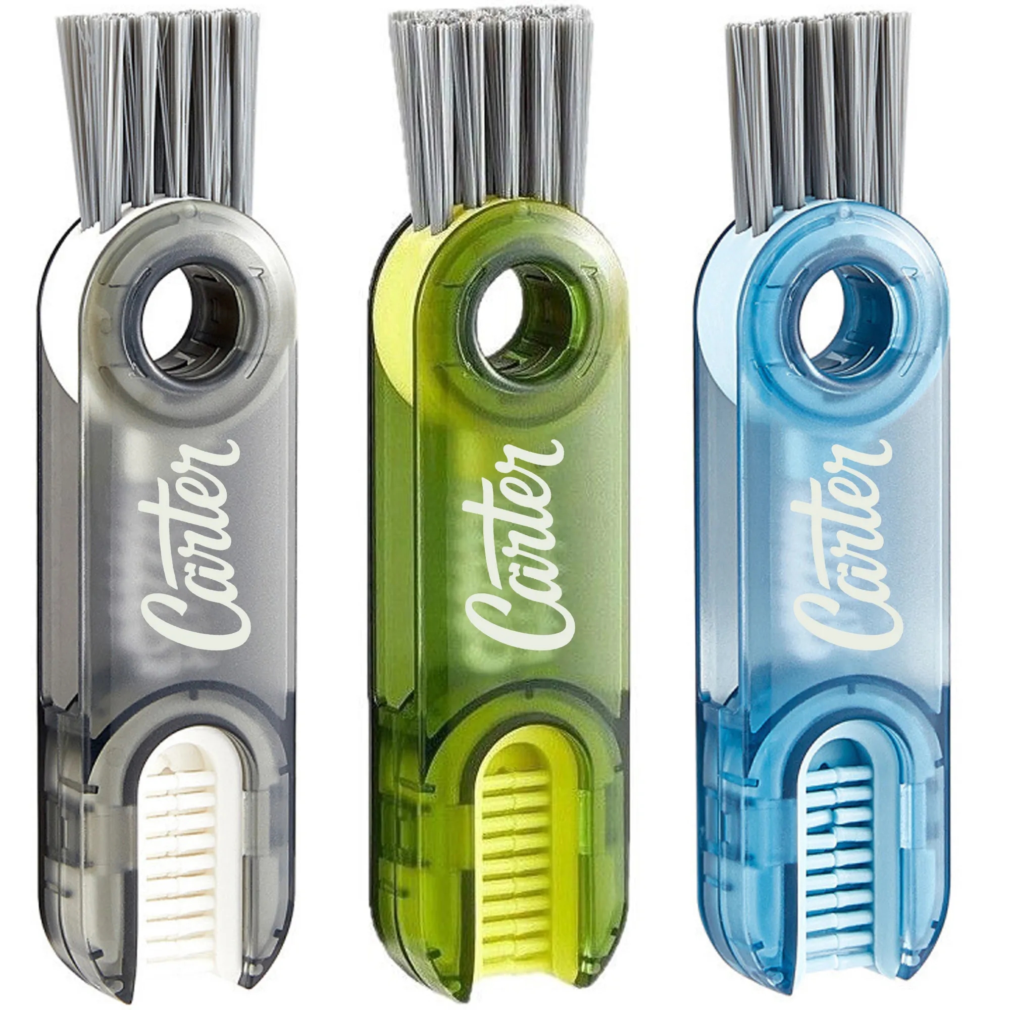 3-in-1 slit U-shaped cup mouth, lid, cleaning brush