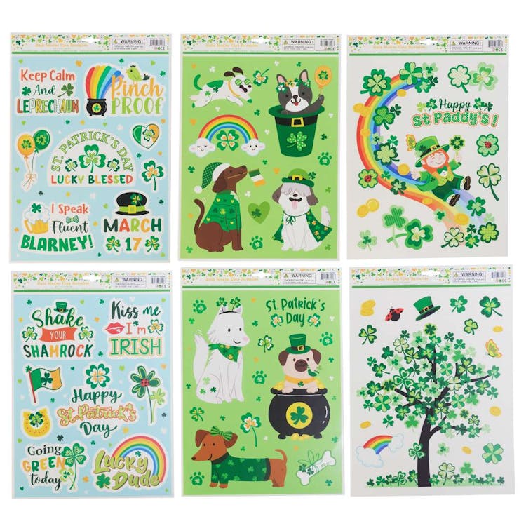 St. Patrick's Day Window Clings - Assorted 2