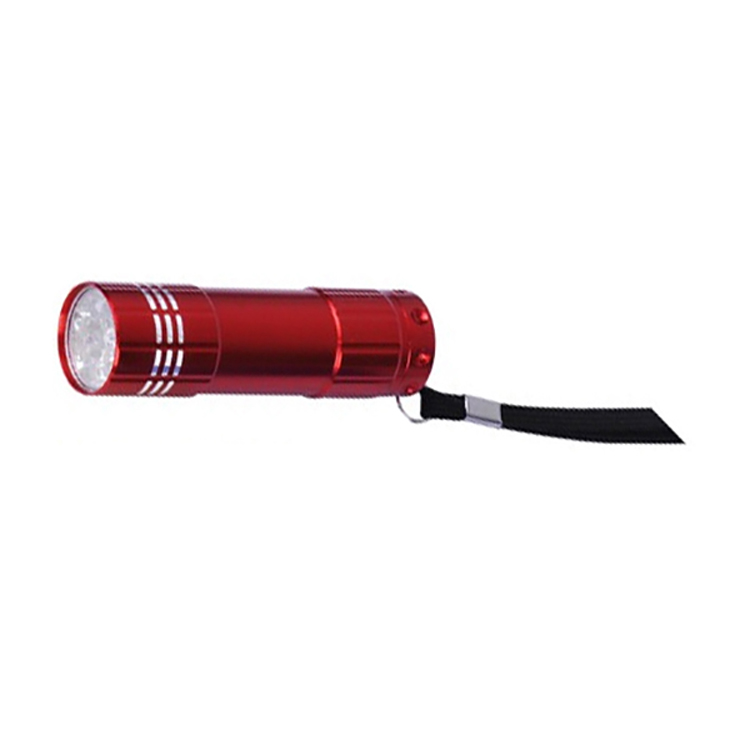 9 LED Lights W/Aluminum Body Wrist Strap And Batteries Included 9