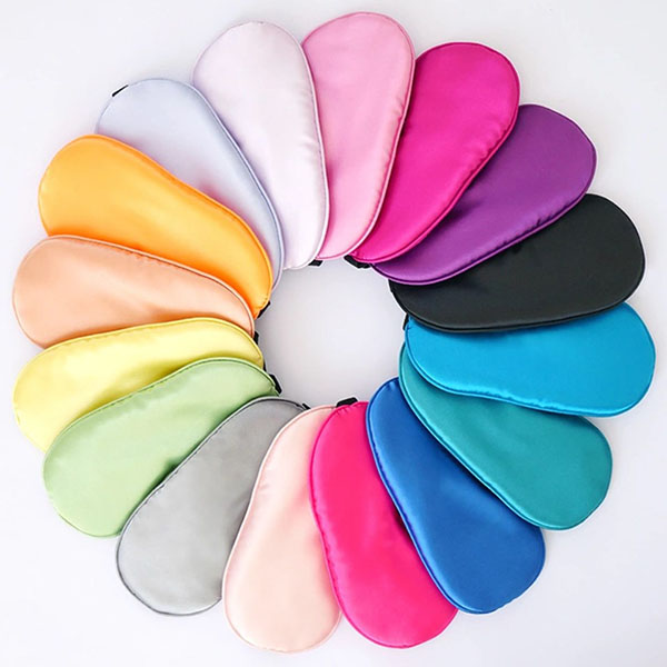 2020 New Double-Side Silk Satin Soft Travel Sleep Eye Mask 2