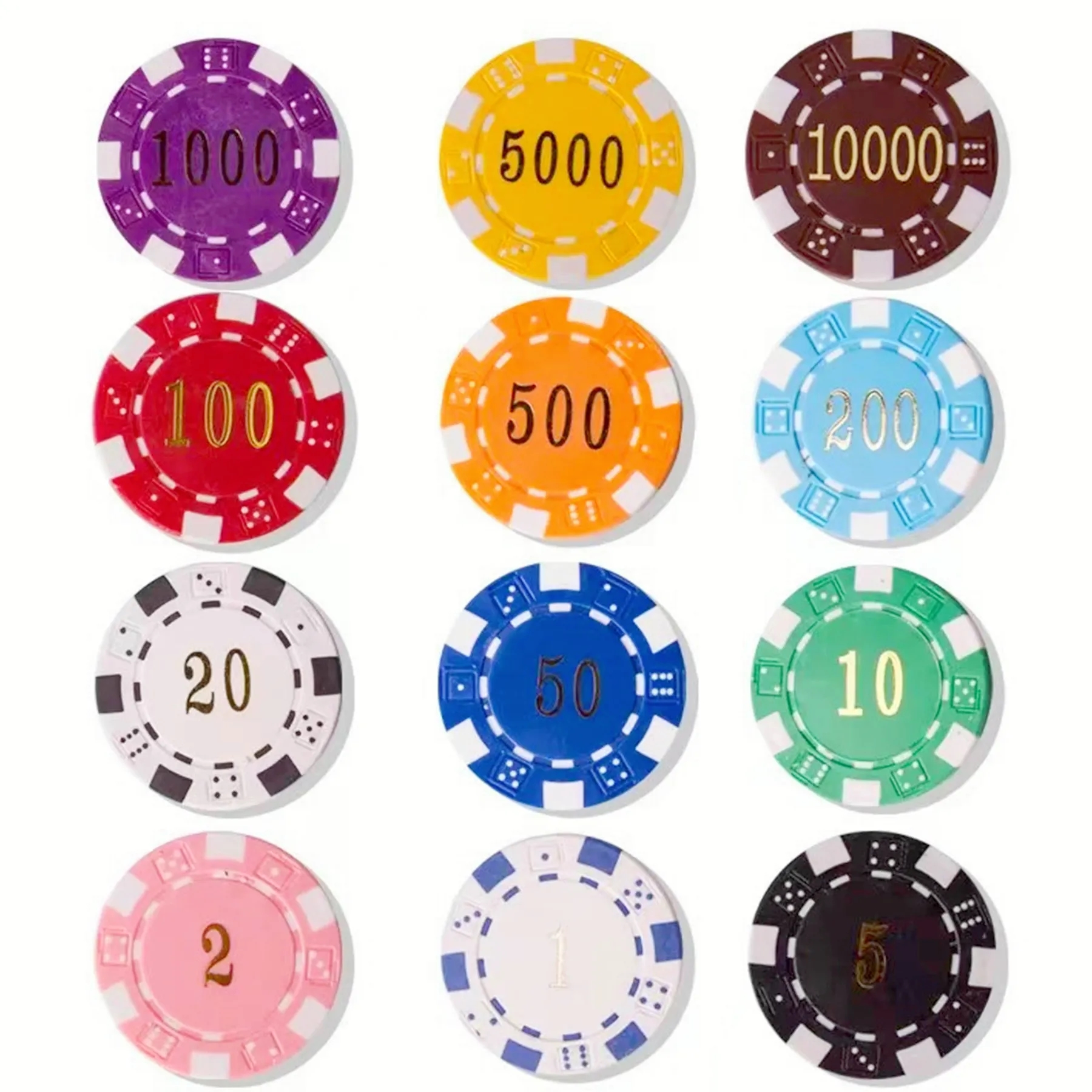 UV Printing Custom Poker Chips MOQ100 5