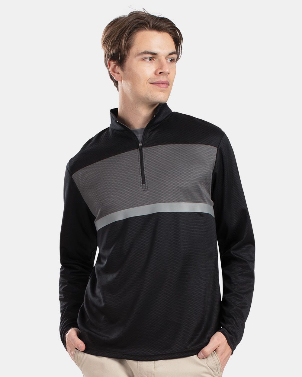 Men's Dry-Excel™ Prism Bold Quarter-Zip Pullover - 222591 7