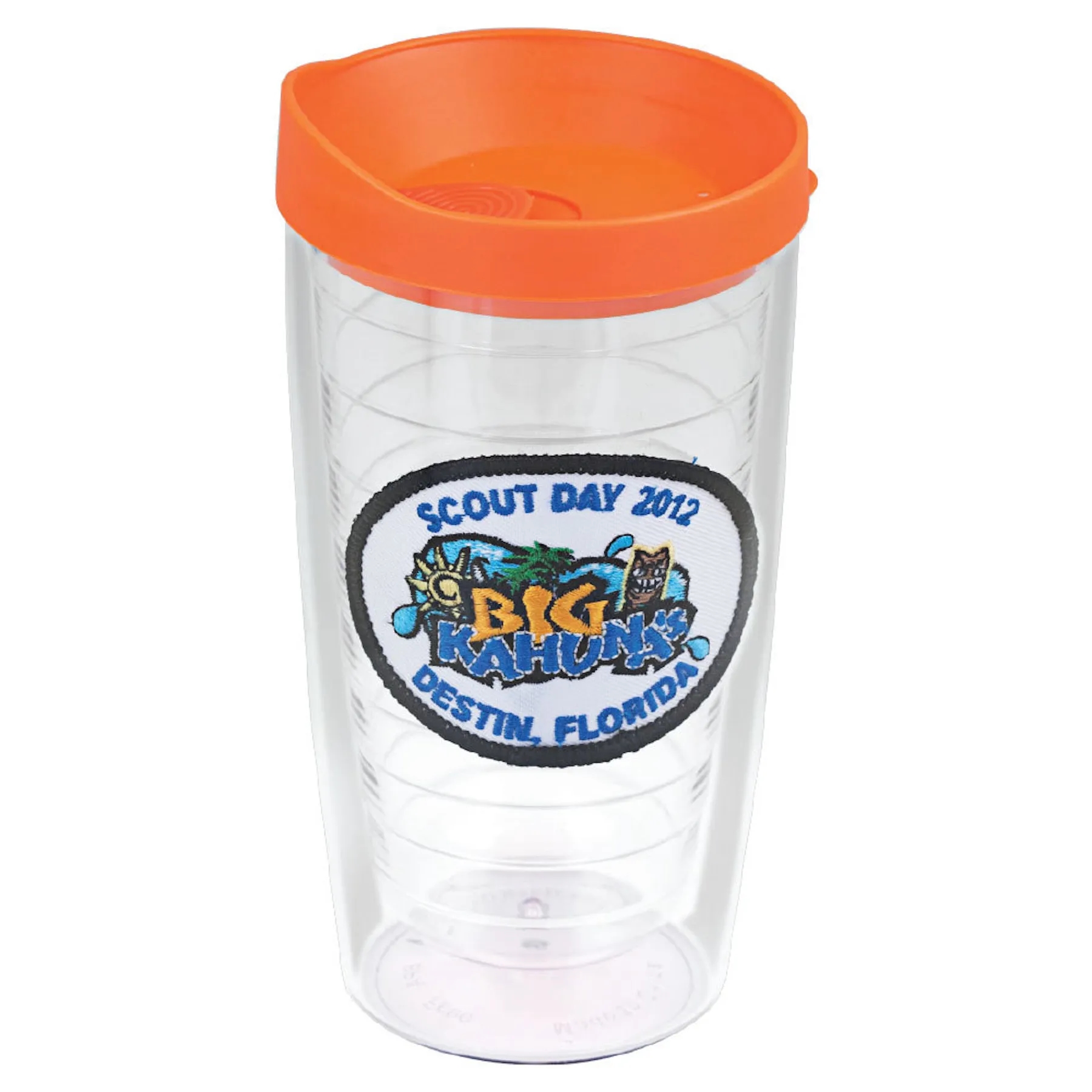 16oz Double Wall Solid Clear Orbit Acrylic Tumbler 4