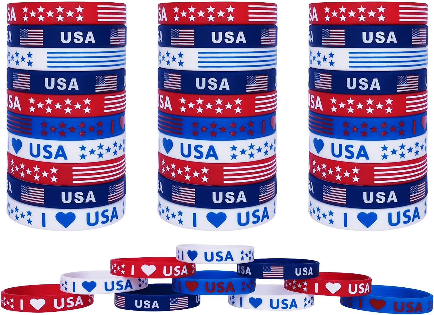 American Flag Silicone Bracelet 3