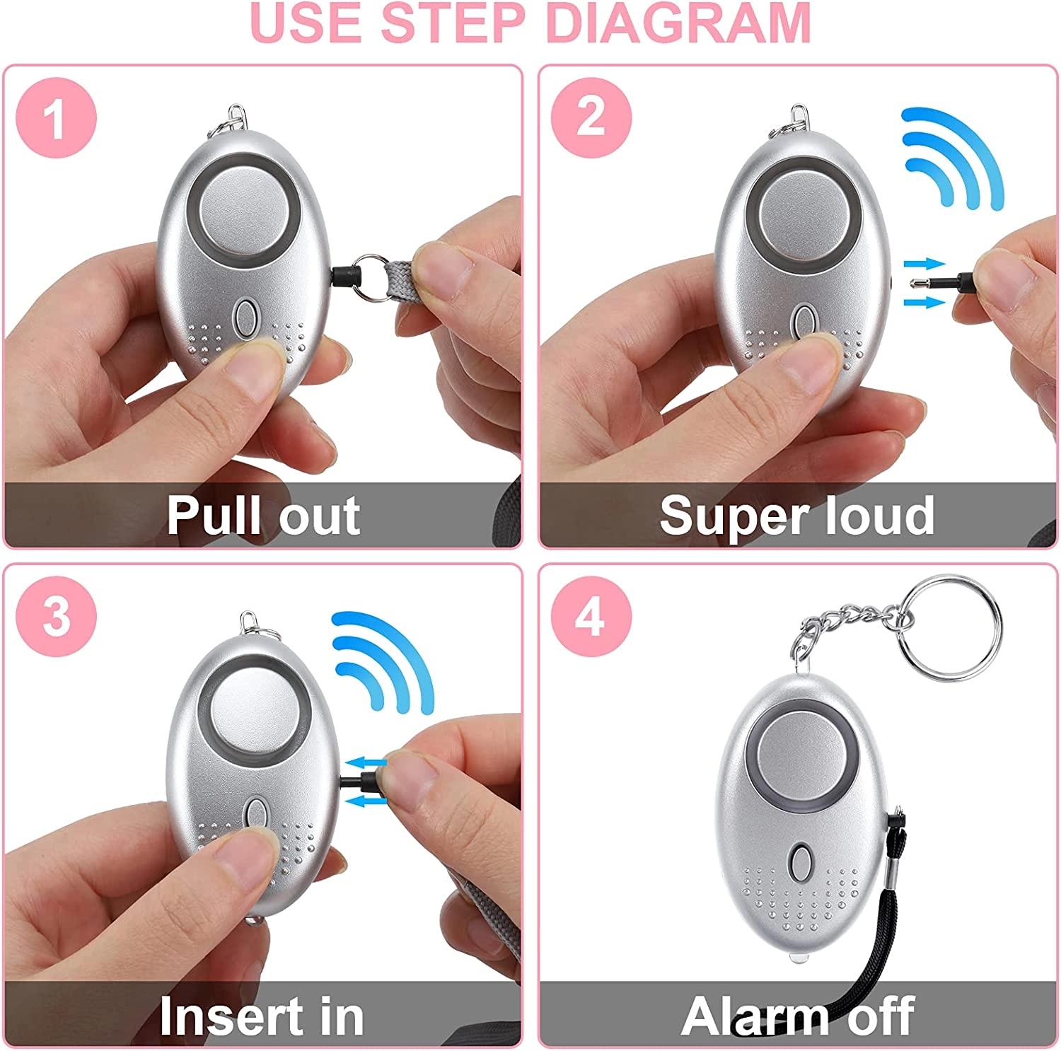 Panic Alarm Keychain 8