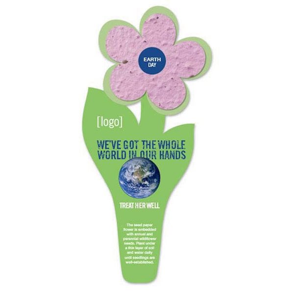 Seed Paper Flower Bookmark 16