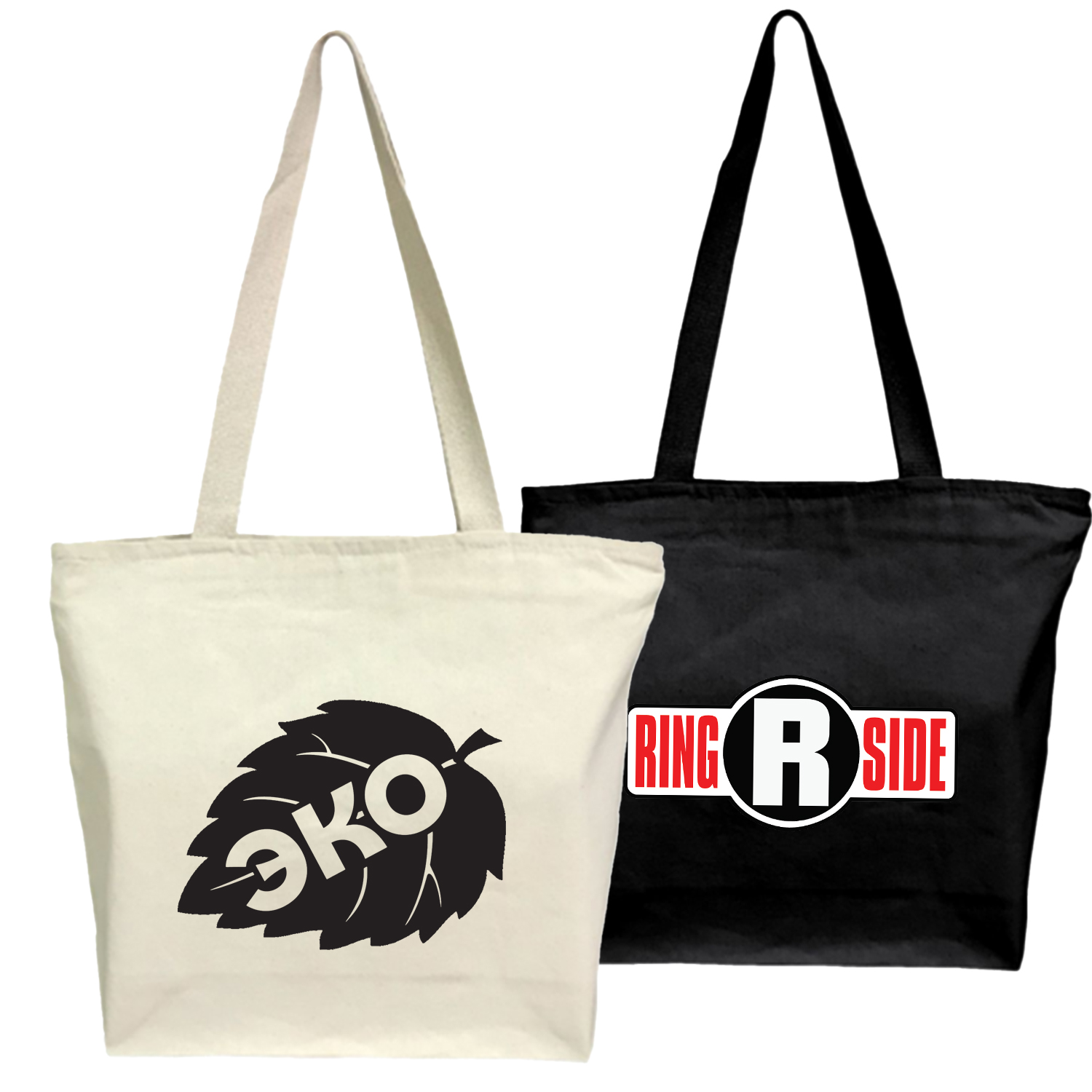 12 oz. Zipper Cotton Canvas Tote Bag W/ Gusset (15" X 12" 4") 1