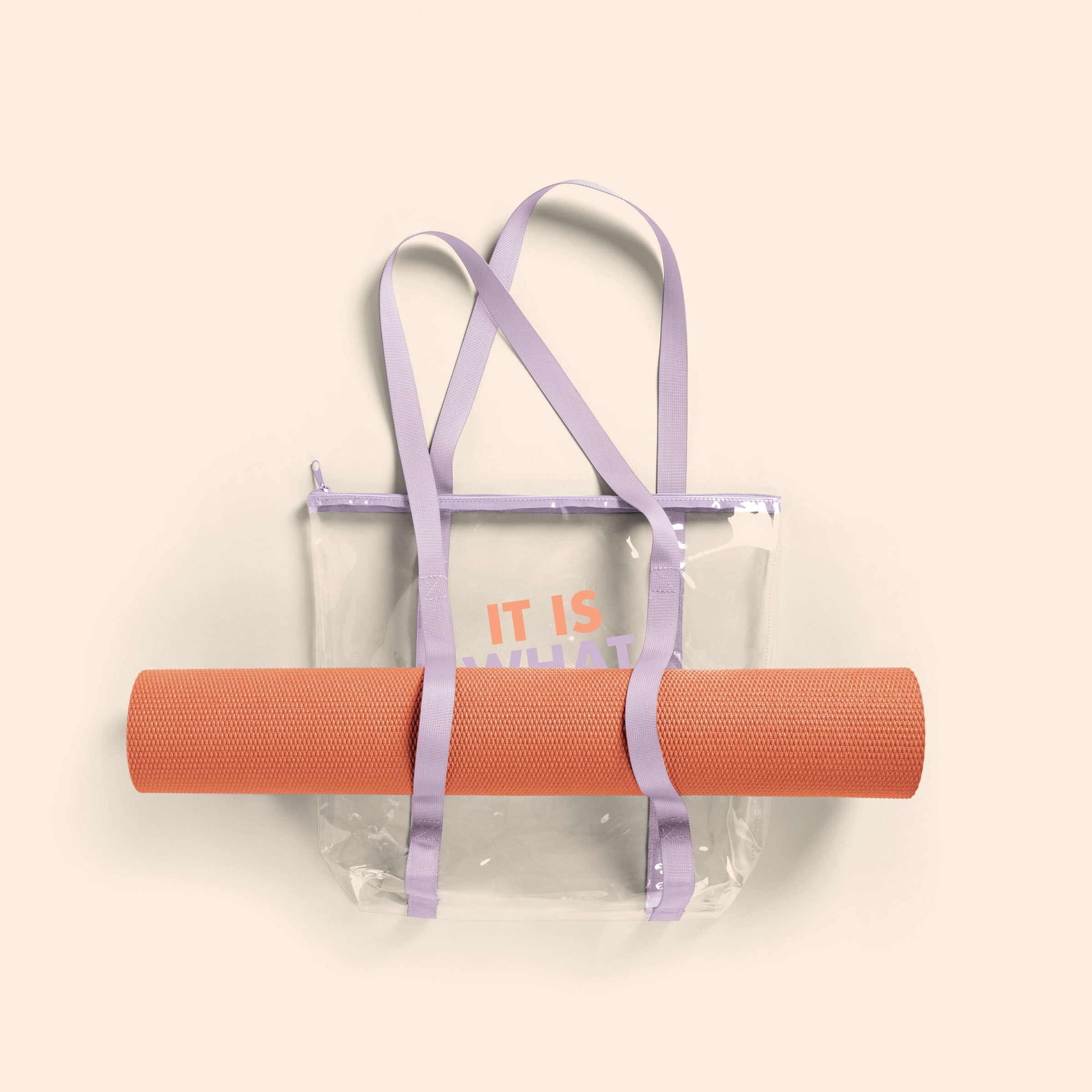 TWINKLES EVEN MORE YOGA TOTE - CLEAR VINYL