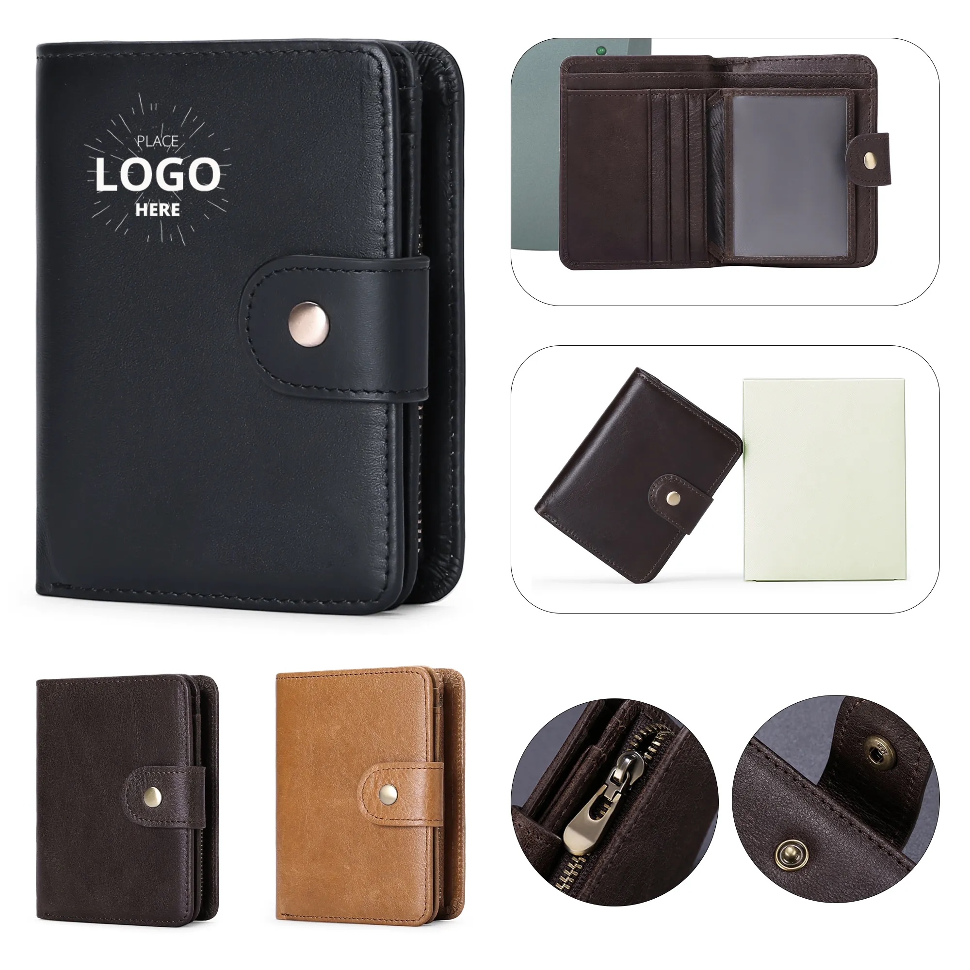 Vertical Leather Multifunctional Wallet 3