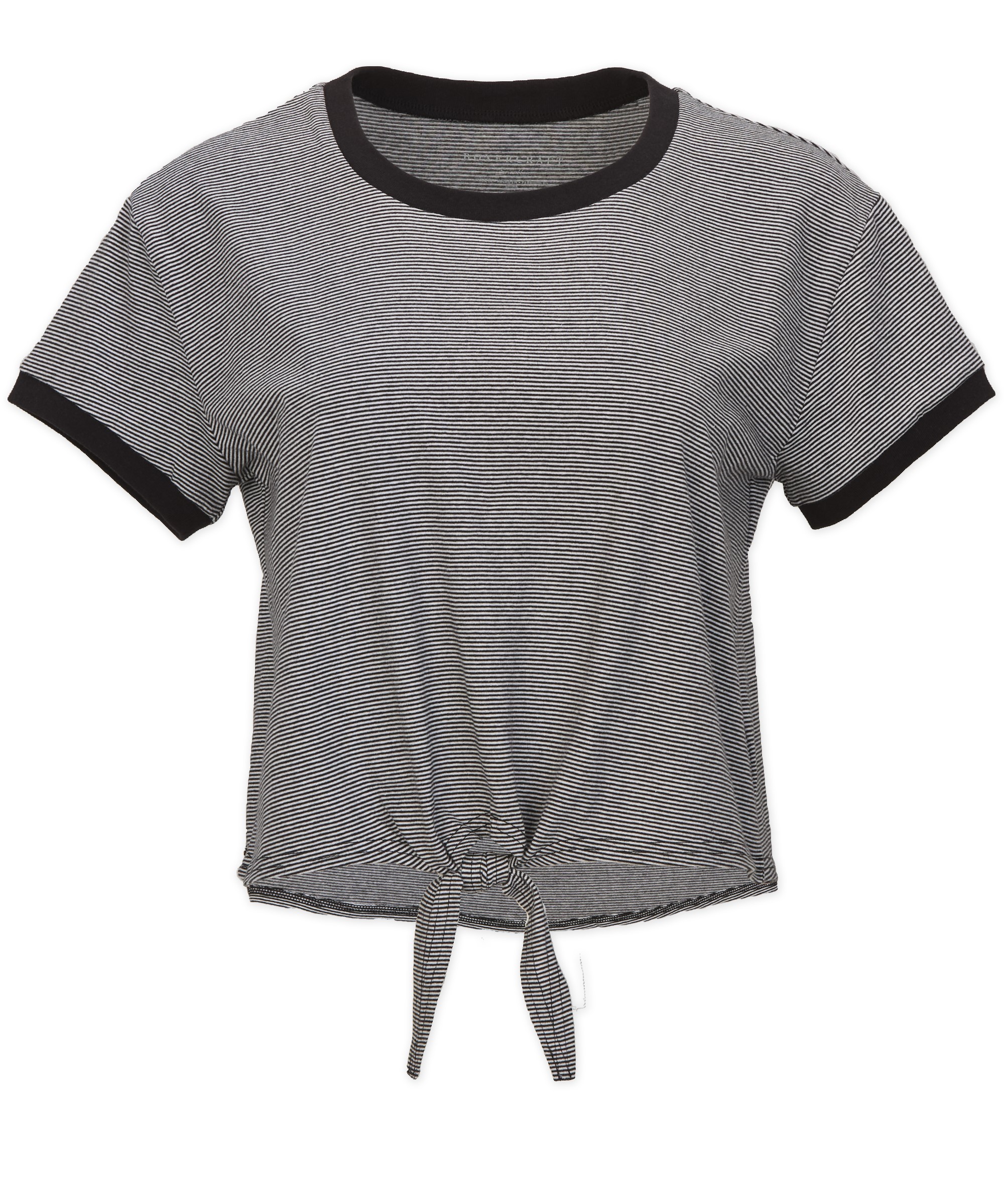 BOXERCRAFT STRIPED TIE FRONT TEE 7