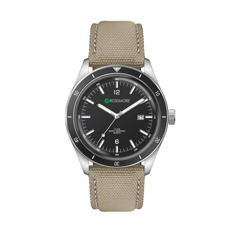 41MM, SS, SILVER CASE, BK BEZEL, 3-HAND MVT, DTE