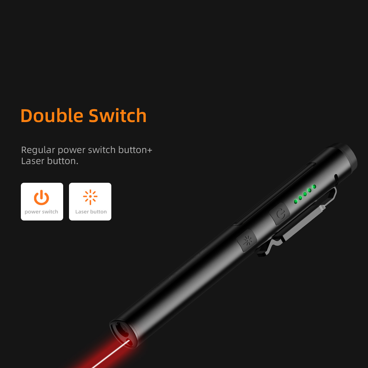 4-in-1 Rechargeable 350 Lumen COB Work Light, 160 Lumen Spot Light, 5mW Red Laser Pointer And 365nm 4