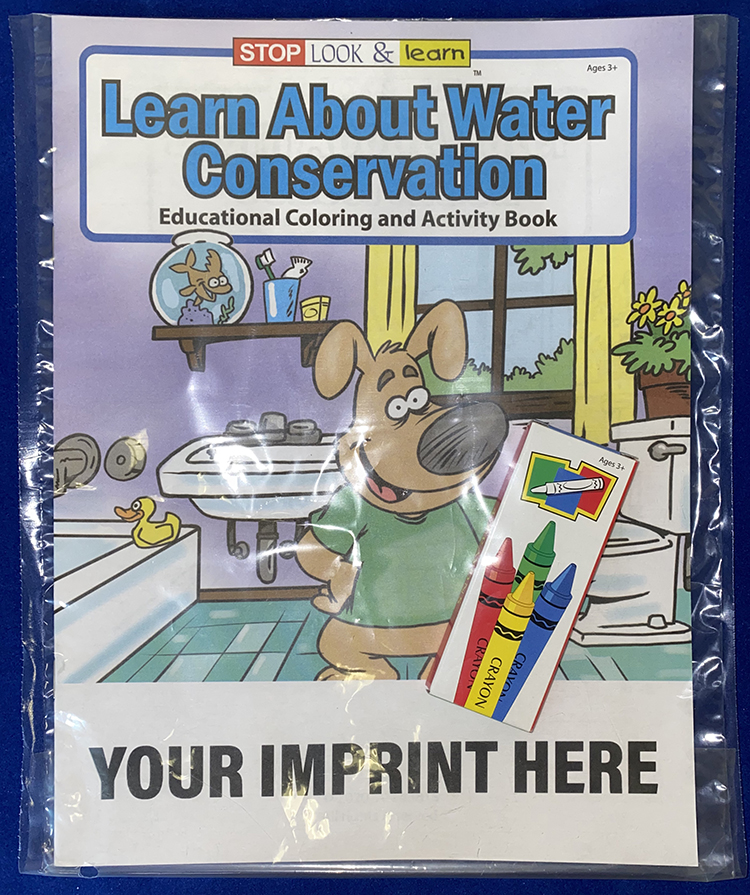 COLORING SET - Learn About Water Conservation Coloring Book Fun Pack 3