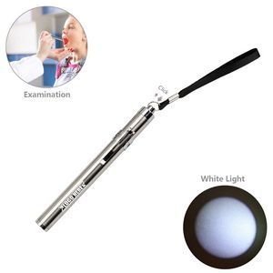 Stainless Steel LED Flashlight Pen Shaped Design With Metal Clip 11