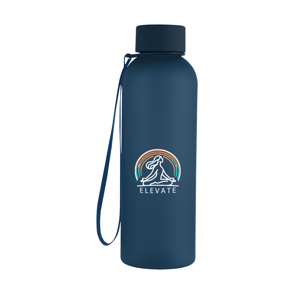20 Oz. Morgan rPET Rubberized Bottle With Carry Strap 3