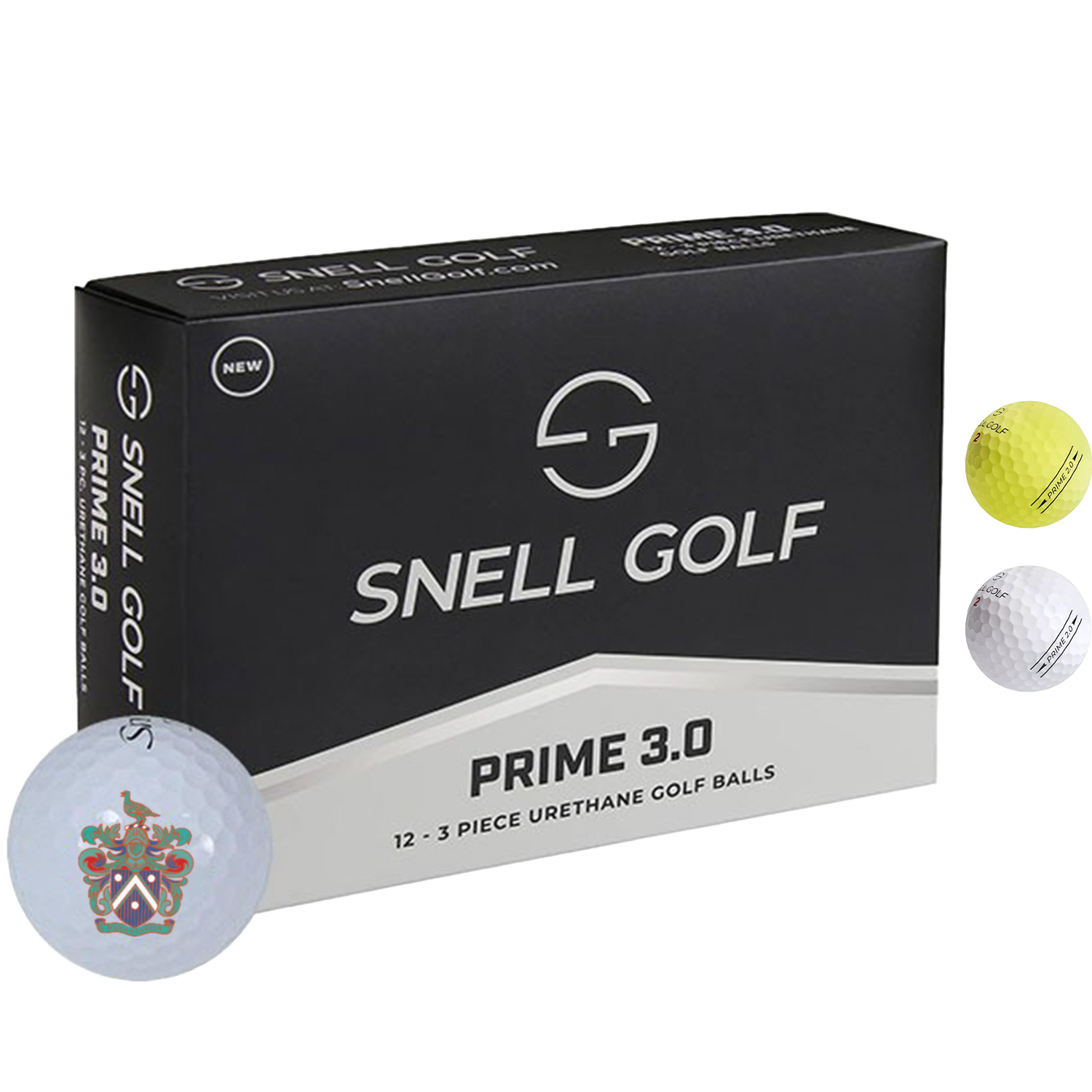 Snell PRIME 3.0 Golf Balls with Custom Imprints 1