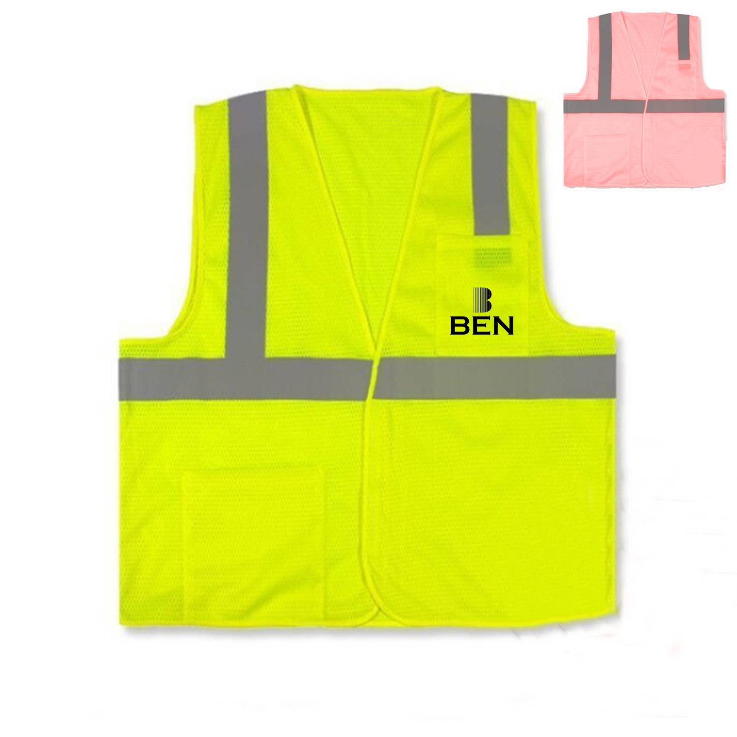 Fluorescent reflective vest 4