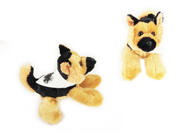 8" Shep German Shepherd with bandana and one color imprint 2