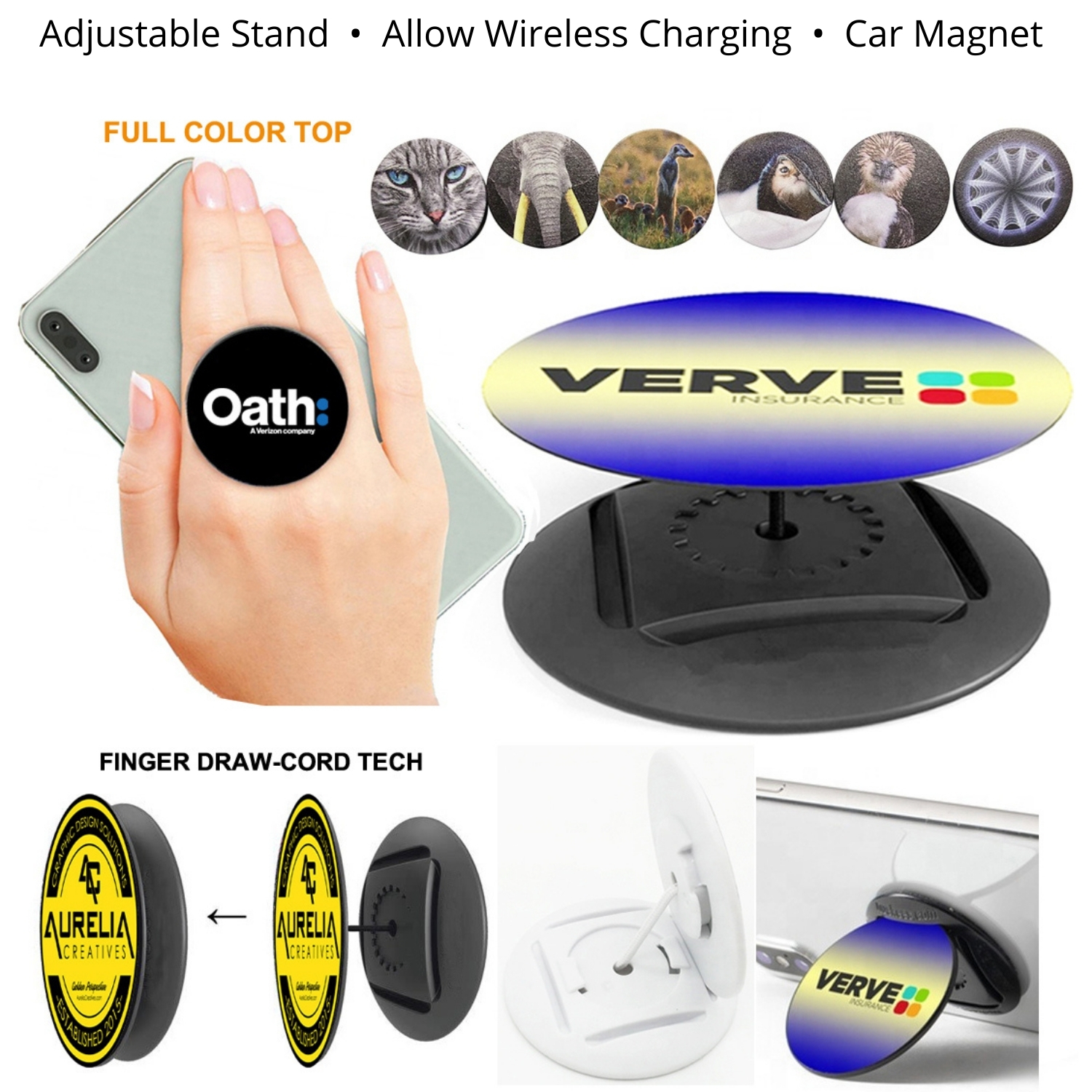Finger Hug Phone Stand And Grip Holder 3