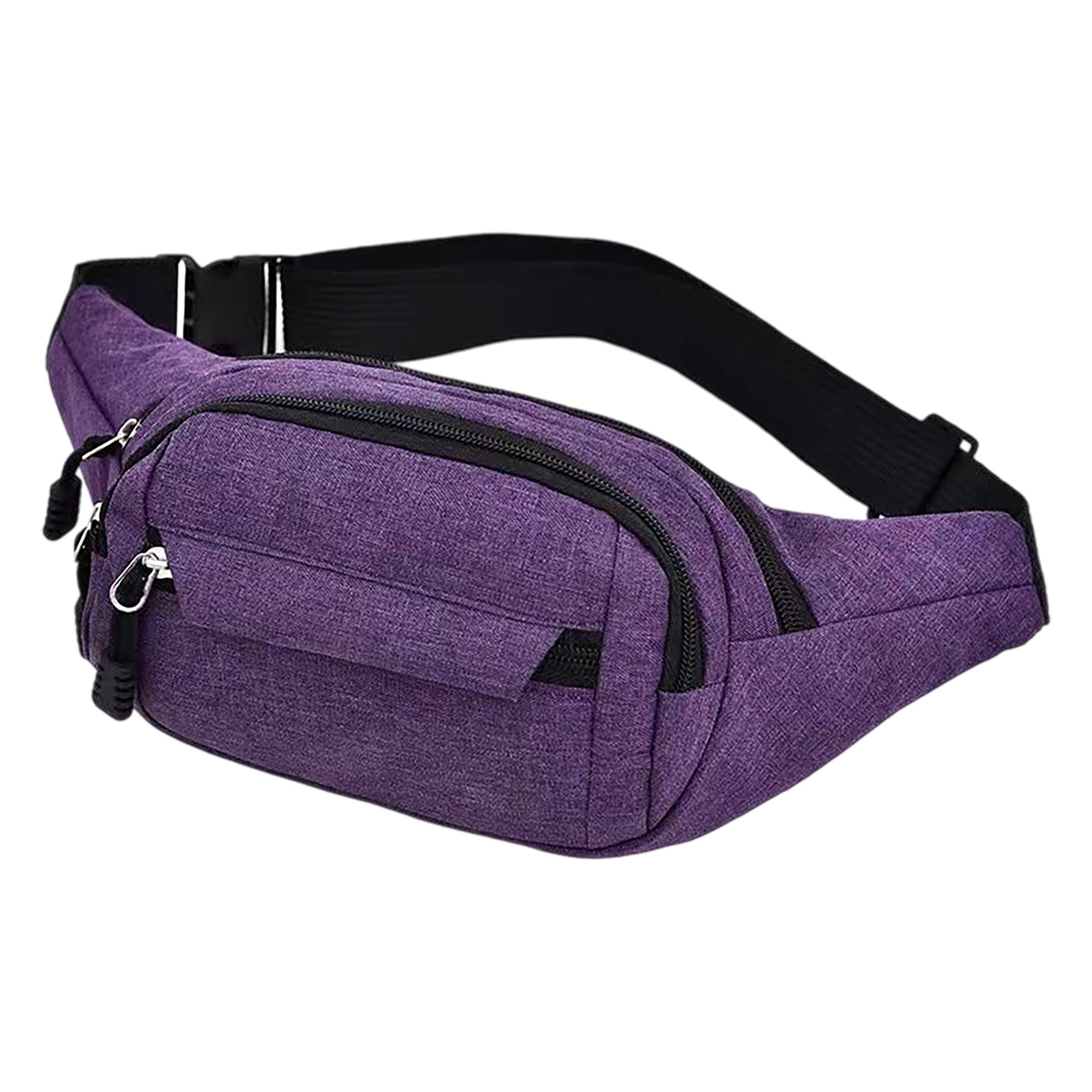 Three Pocket Crossbody Waist Pack 13.4" x 3.95" x 6.3" 4