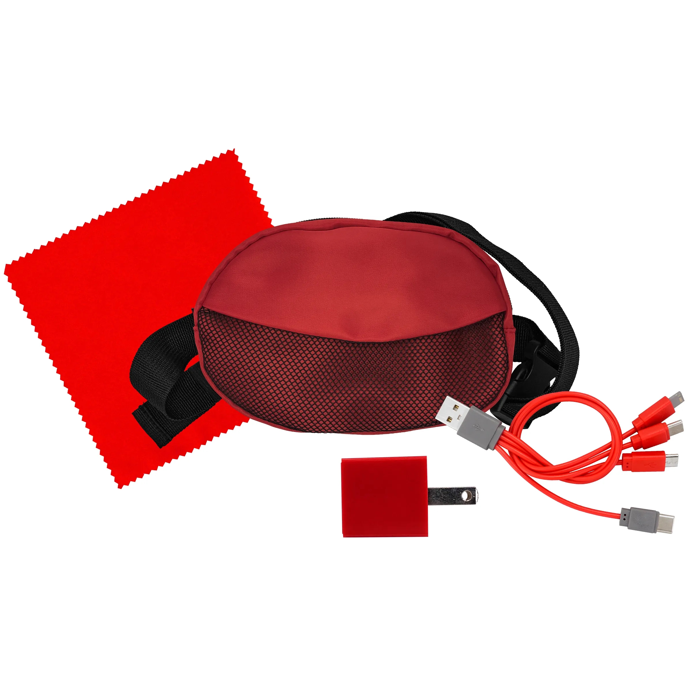Sporty Charger, Cable and Cloth Travel Set 7