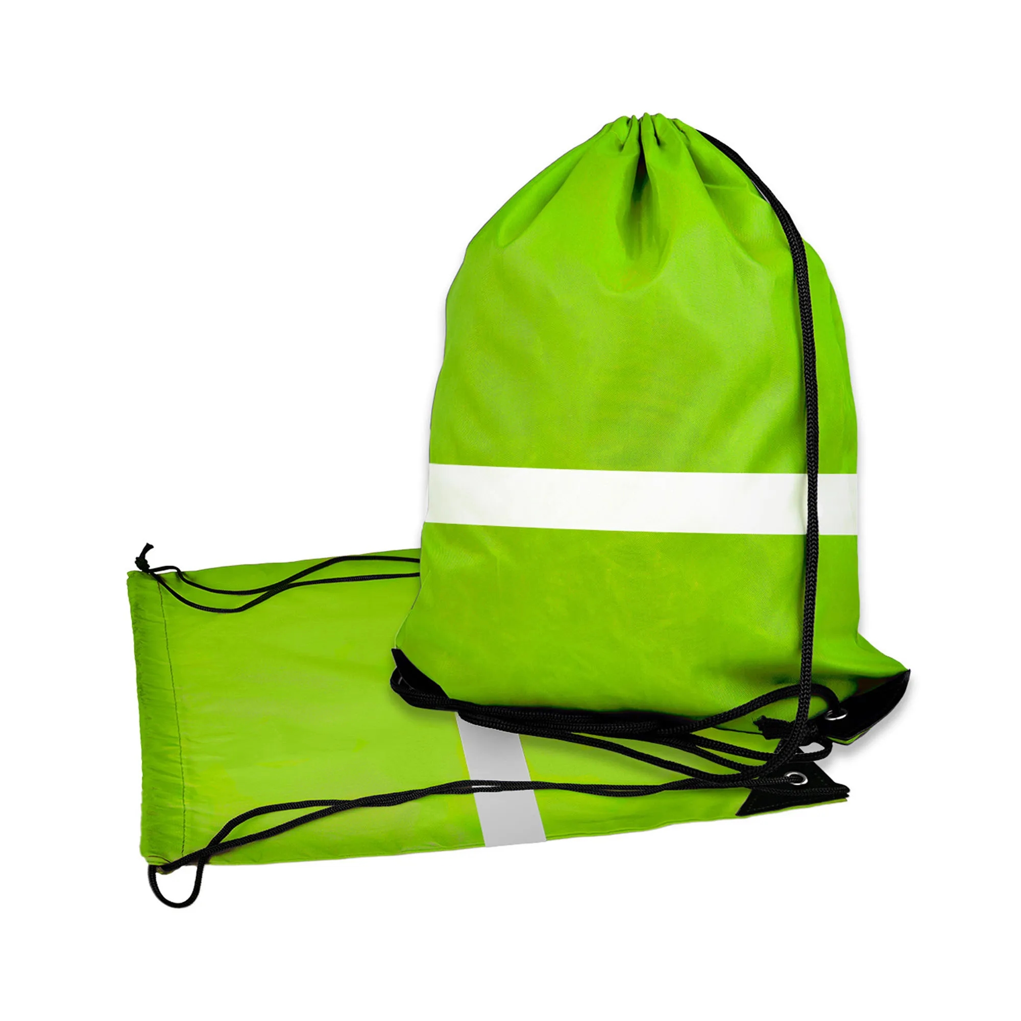 Reflective Cinch Drawstring Back Bag 8