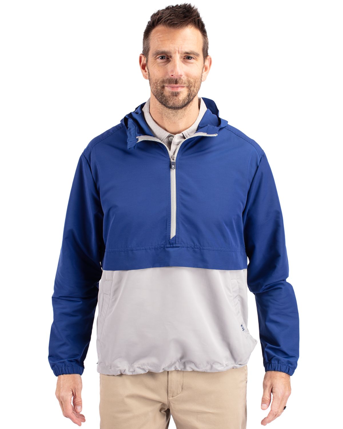 Cutter & Buck Charter Recycled Packable Mens Half Zip Anorak Jacket 56