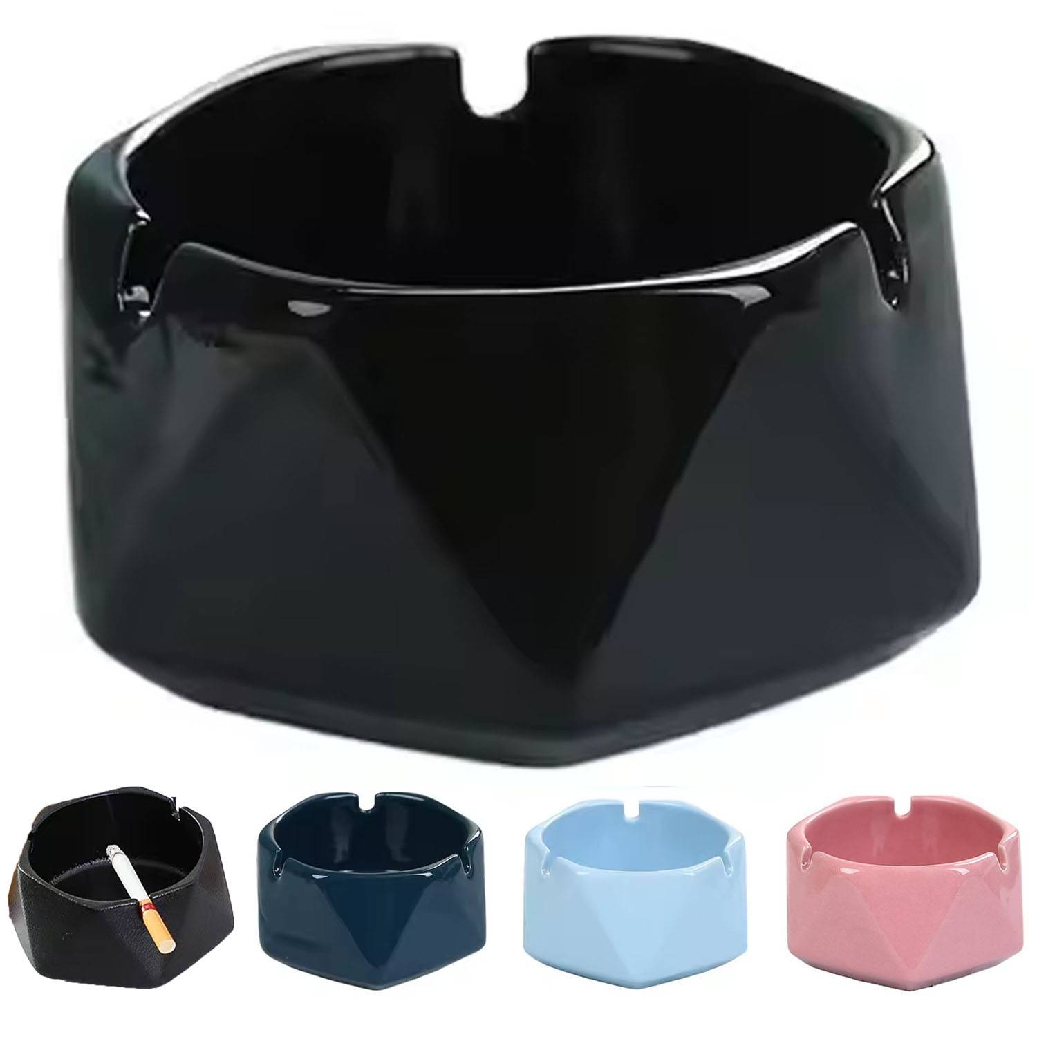 Round Minimalist Ceramic Ashtray 5