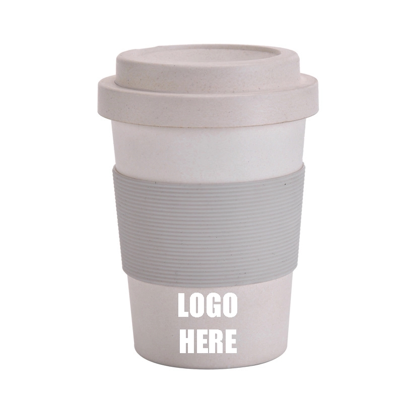Custom 12 oz Bamboo Fiber Coffee Travel Tumbler 3