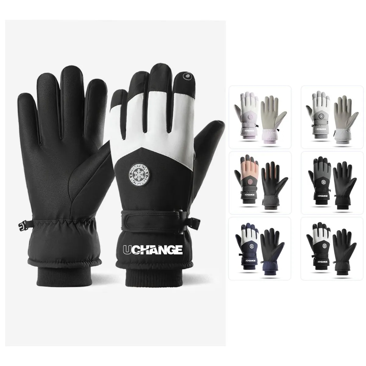 Insulated Water Resistant Touchscreen Ski Gloves 2