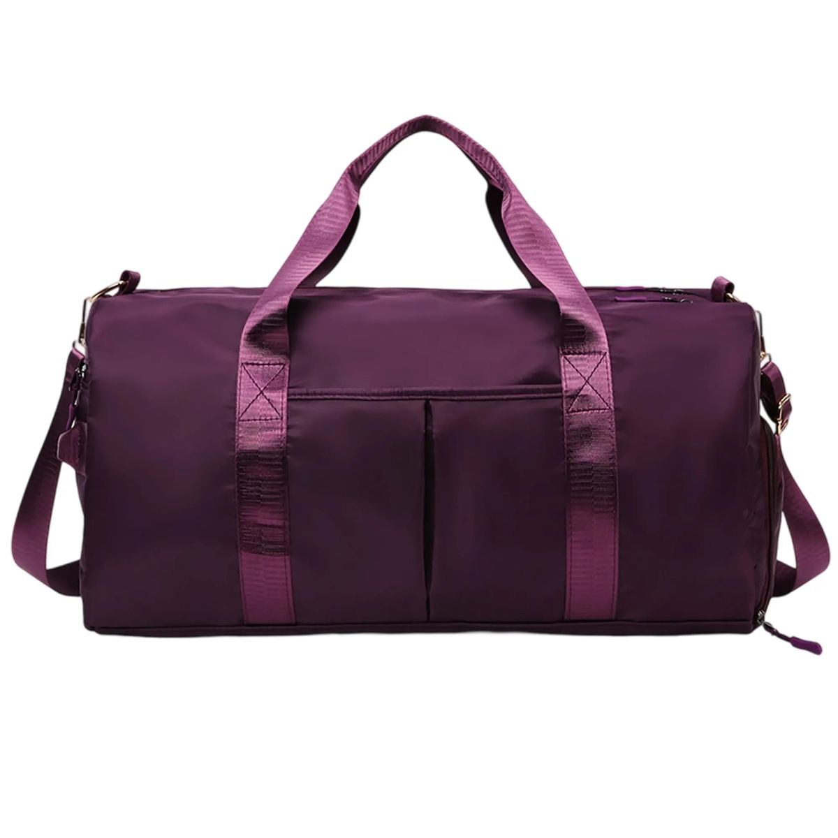 Workout Bag with Multiple Zippered Sections 7