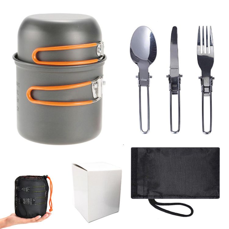 Camping Cookware, custom BBQ set with logo imprint 2
