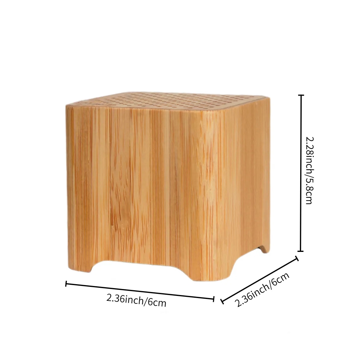 Eco-Friendly Bamboo Wood Cube Bluetooth Wireless Speaker 7