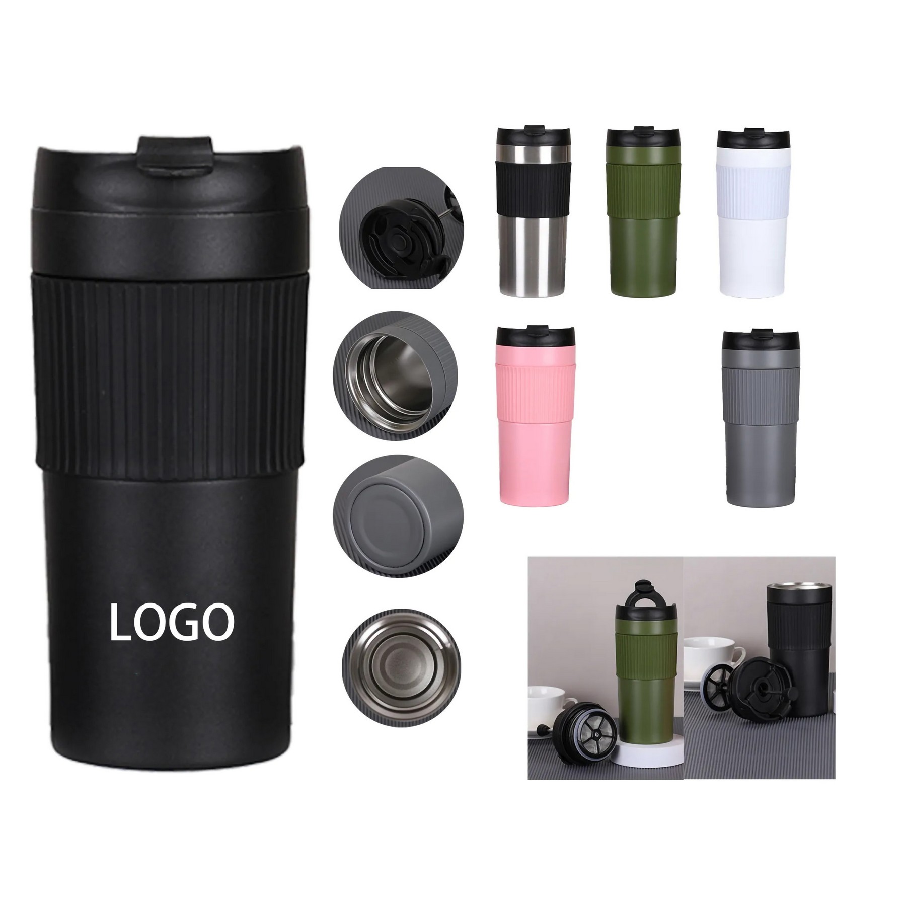 Portable 15Oz Coffee Cup