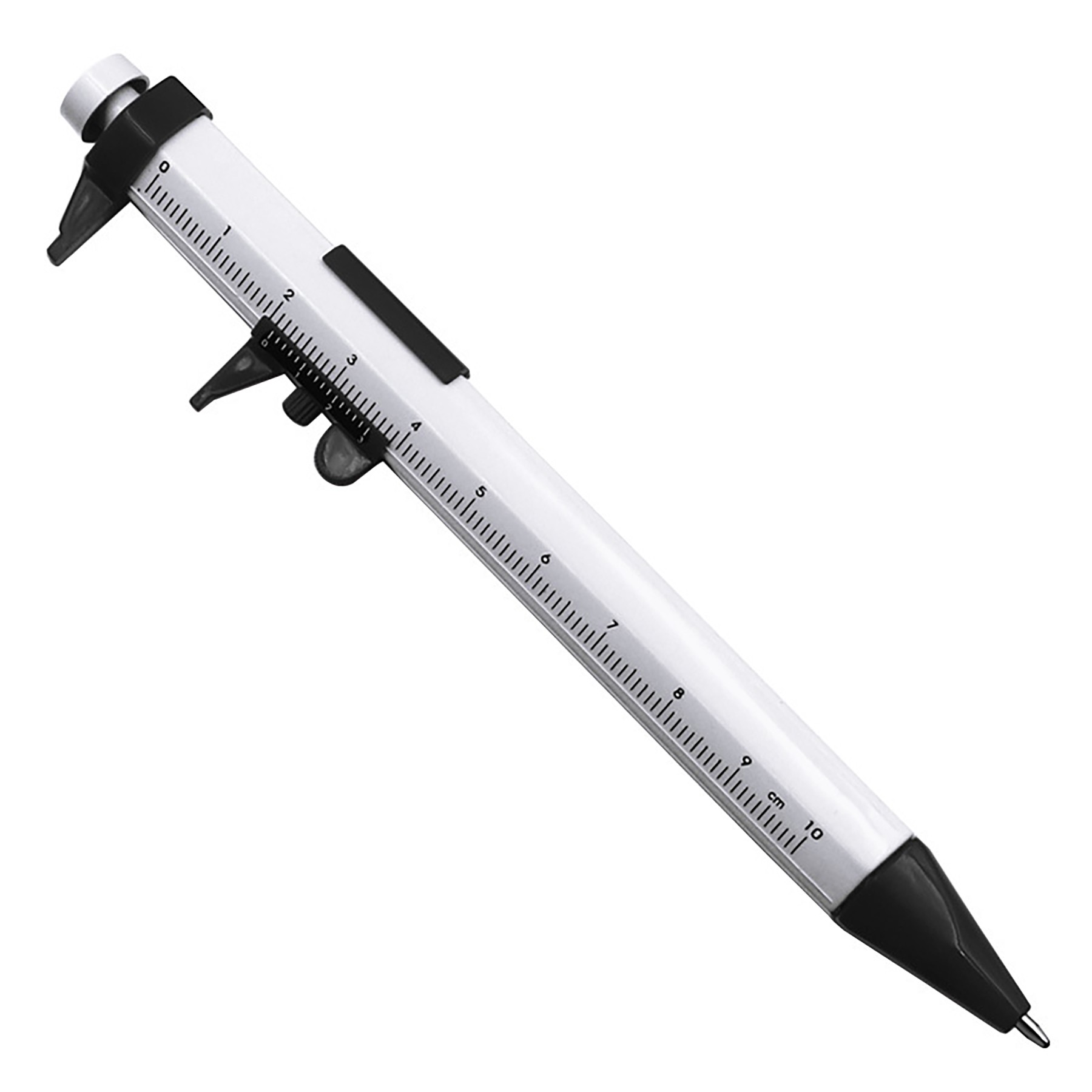 2-In-1 Caliper Type Push Action Ballpoint Pen 3