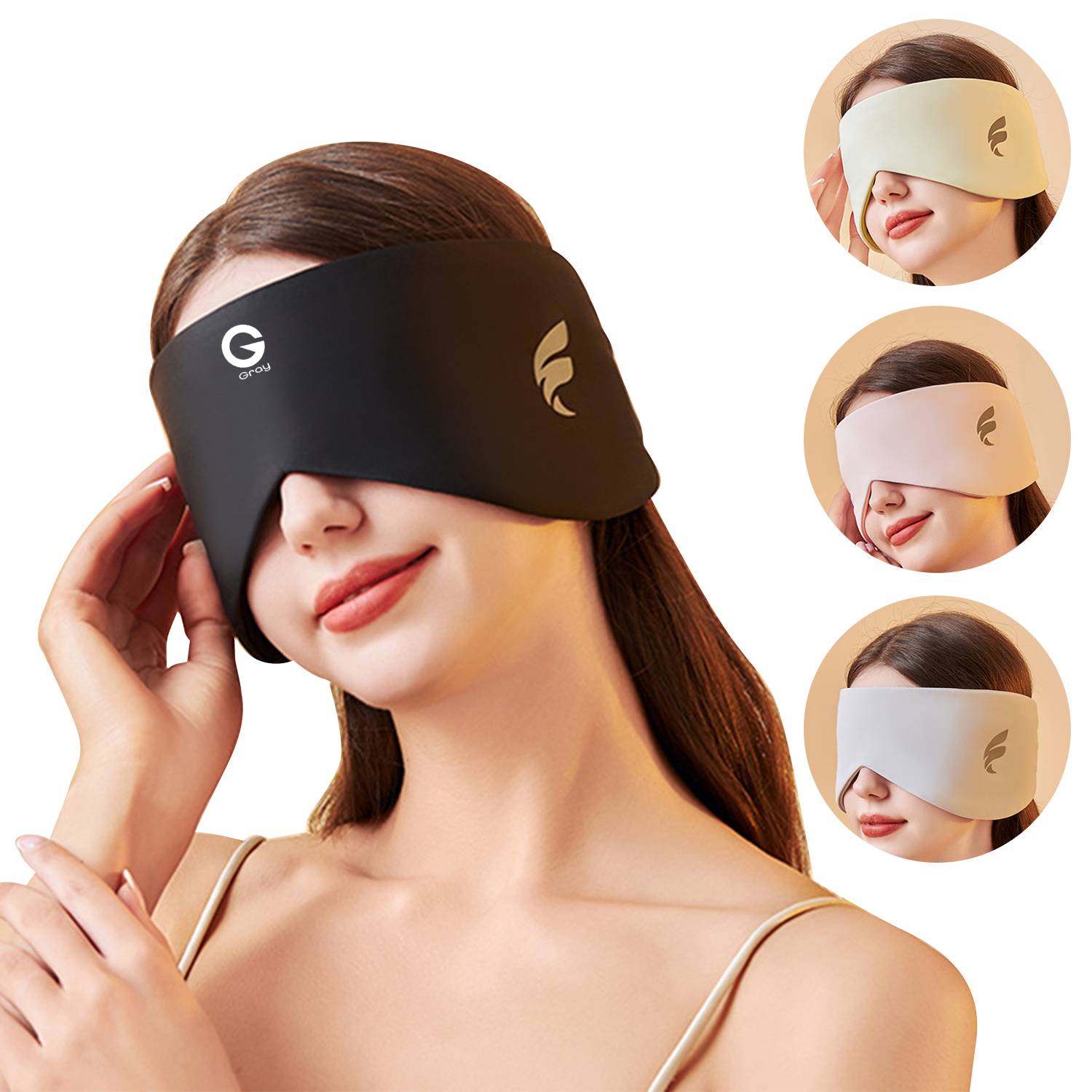 Sleep Eye Mask Blackout with Adjustable Strap 1