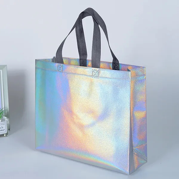 Custom Holographic Non-woven Gift Tote Bag 6