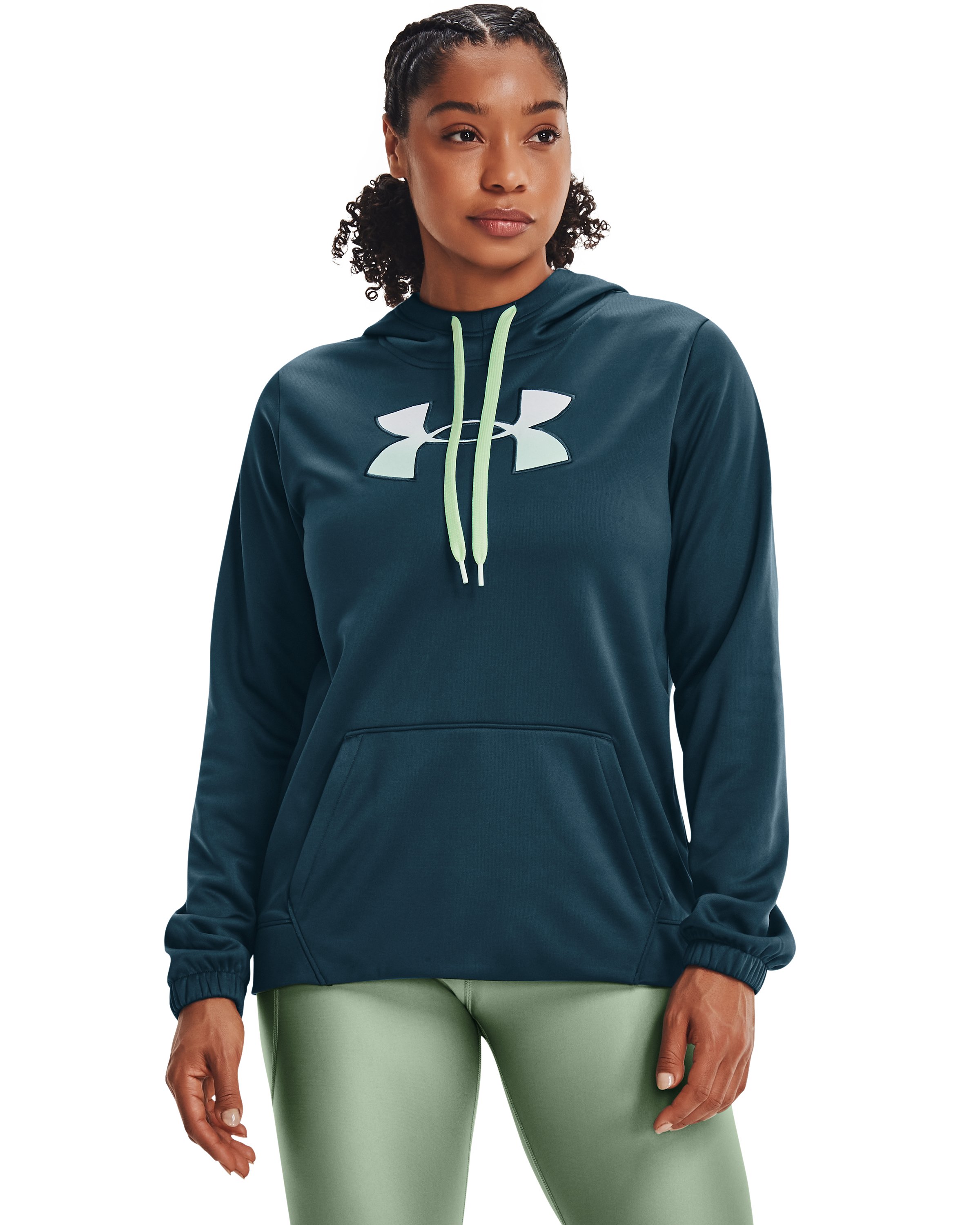 Women's Armour Fleece Big Logo Gradient Flock Hoodie 4